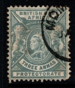 BRITISH EAST AFRICA SG69 1896 3a GREY FINE USED