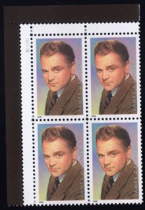 Scott #3329 James Cagney (Legends of Hollywood) Plate Block of 4 Stamps - MNH UL