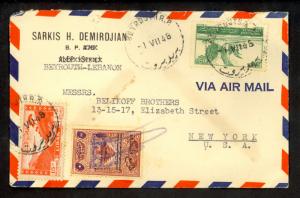 LEBANON 1948 ARMENIA SARKIS H DEMIRDJIAN Corrected CC Cover Sc C109 RA2 to USA