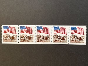 US PNC5 29c Flag Over Mt. Rushmore Stamps Sc# 2523A Plate A22211 MNH