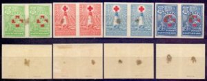 Estonia Estland 1931 Red Cross Lighthouses imperforated pair set (*) RARE
