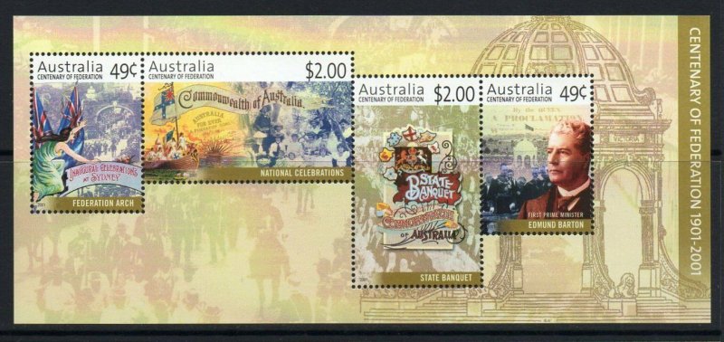 AUSTRALIA SGMS2066 2001 CENTENARY OF FEDERATION MNH