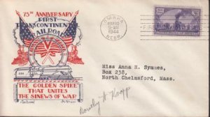 US 928 FDC 5c UN Fleetwood/Knapp Printed Cachet Autographed By Dorothy Knapp....