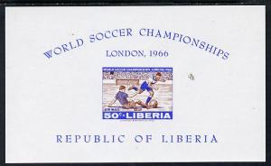 Liberia 1966 Football World Cup imperf m/sheet unmounted ...