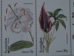 ​EYNHALLOW-SCOTLAND-LOVELY FLOWRS-MNH S/S-VF EST $12-50% OFF PROMOTING PERIOD