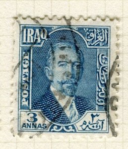 IRAQ; 1931 early Faisal issue fine used Shade of 3a. value