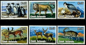 COOK IS. Sc#1119-1124 1992 Endangered Wildlife II Complete Set OG Mint NH