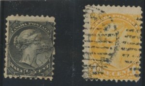 Canada #34-35 Used Single (Queen)