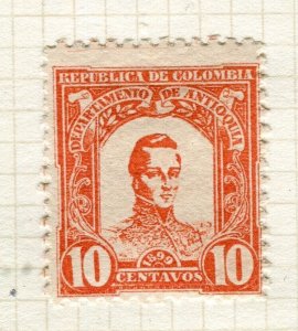 COLOMBIA; ANTIOQUIA 1899 classic Mint hinged Portrait 10c. value