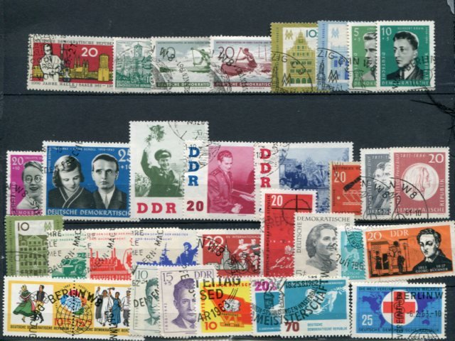 Germany GDR  large lot  7 scans used - Lakeshore Philatelics