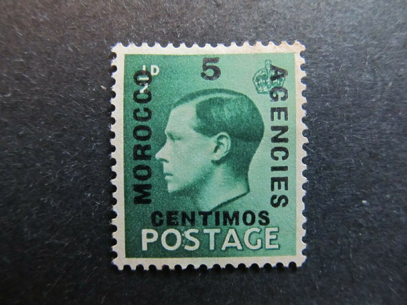 A4P9F13 Great Britain Offices in Morocco 1936 5c on 1/2p mint no gum