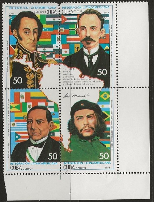 CUBA SC # 3529 - 3532a   MNH