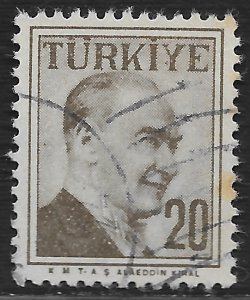 Turkey #1274 20k Kemal Ataturk