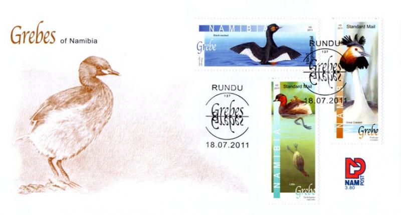 Namibia - 2011 Grebes FDC SG 1172-1174