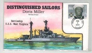 COLLINS HANDPAINTED DISTINGUISHED SAILORS DORIS MILLER USS WEST VIRGINIA