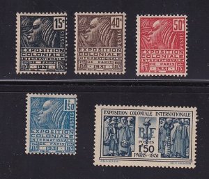 France  #258-261  MH  1930-31   colonial exposition