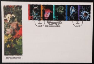U.S. Used Stamp Scott #3439-3443 33c Deep Sea Fleetwood First Day Cover. Choice!