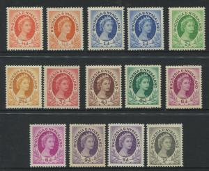 Rhodesia & Nyasaland -SG 1-9 - Definitive -1954 - MNH/MLH - Short Set to 1/-