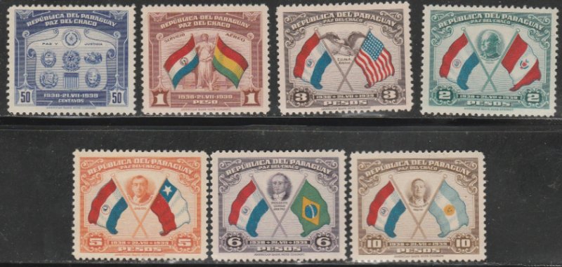 Paraguay #355-361 MNH Full Set of 7