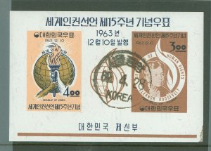 Korea #415A Used Souvenir Sheet (Human Rights)