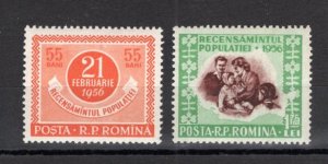 Romania 1956 MNH Sc 1080-81