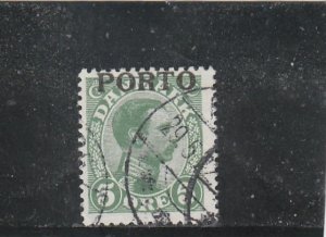 Denmark  Scott#  J2  Used  (1921 Postage Due)