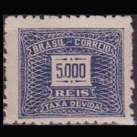BRAZIL 1942 - Scott# J90 Numeral 5000r LH