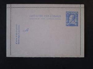 Belgium Late 1800s Letter Card 25c Unused - Z4817