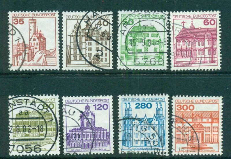 Germany 1979-82 Castles (8) FU lot62026
