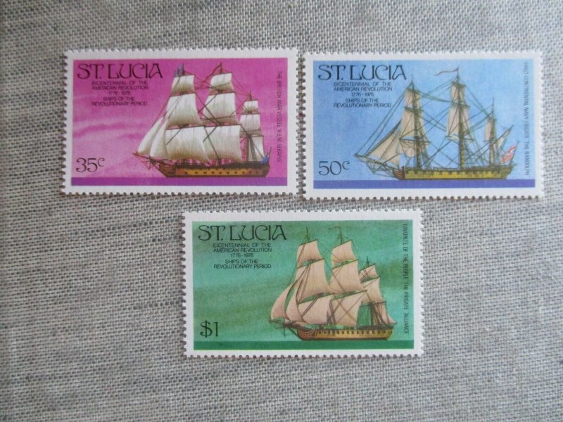 St.Lucia, Scott#384-386, MNH