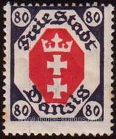 Danzig SG#74 Mint - 1921 80pf.  - Numbers - Values and