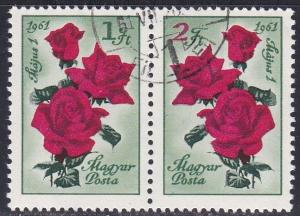 Hungary # 1384a, Roses, Used CTO