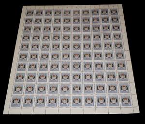 1977, STAFFA, SCOTLAND, QUEENS SILVER JUBILEE ISSUE, SHEET/100, MNH, NICE! LQQK!