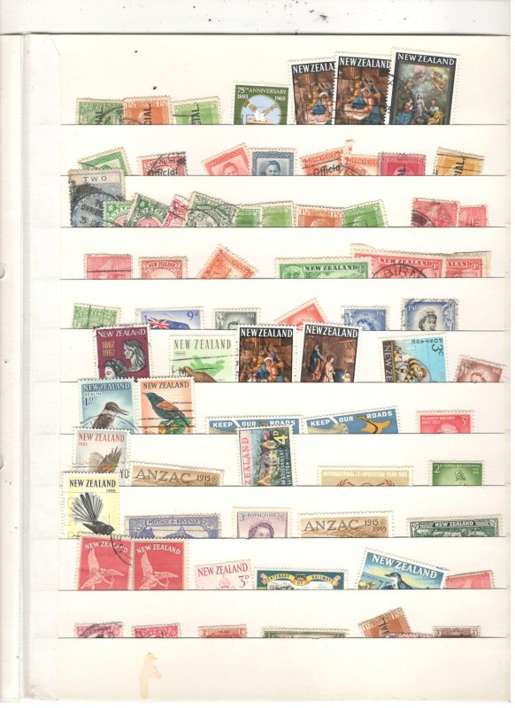 NEW ZEALAND COLLECTION ON STOCK SHEET MINT/USED