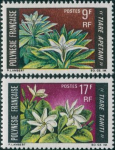French Polynesia 1969 Sc#245-246,SG91-92 Flowers set MNH