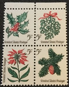 US #1254-1257 MNH Block of 4 w/selvage SCV $1.00 L18