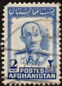 Afghanistan 384 - Used - 2af Zahir Shah (1951) (cv $0.85)