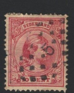 Netherlands Sc#43a Used - thin