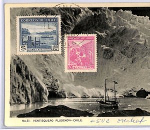 CHILE Postcard Magallanes 1940 Registered (POLAR) PPC BULGARIA Sofia WF114