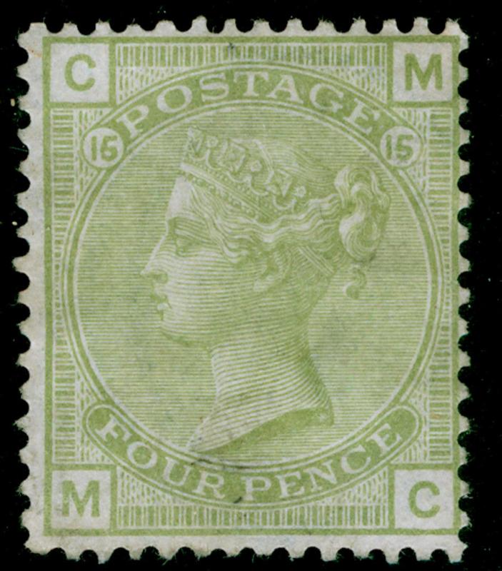 SG153, 4d sage-green plate 15, M MINT. Cat £1600. MC