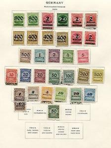 Germany Collection 1923/ 1935 VF  7 pages    Lakeshore Ph...