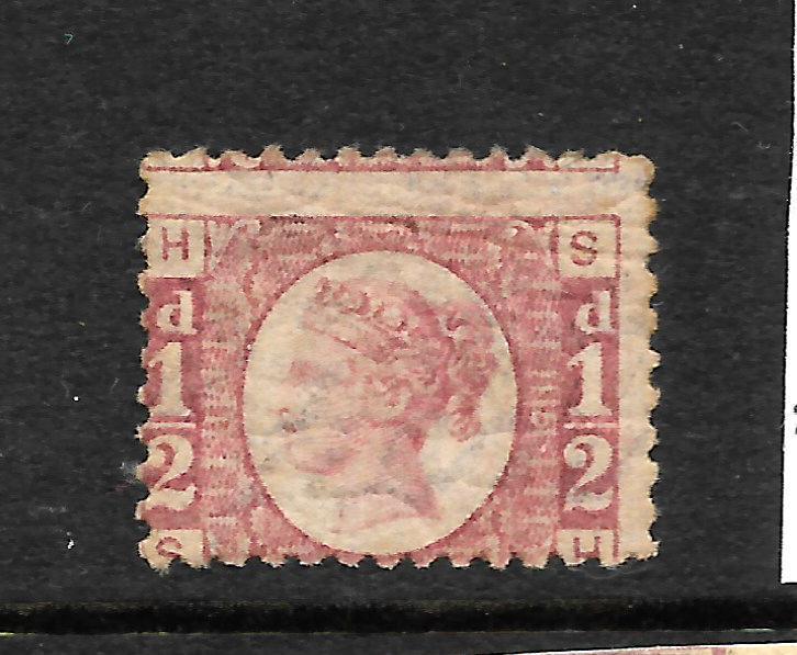 GREAT BRITAIN  1870  1/2d    QV    MLH   PLATE 5   SG 49