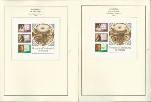 Nicaragua Airmail Stamp Collection 1975-1978 on 18 Steiner Pages, JFZ