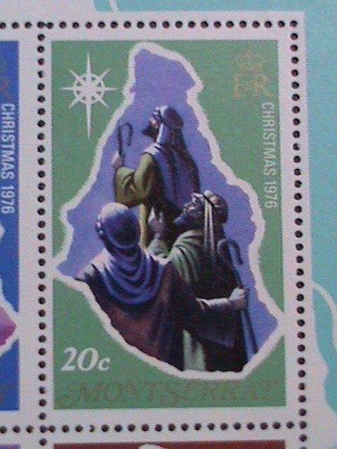 ​MONTSERRAT 1976-SC#358a CHRISTMAS SHEET-THE ROAD TO BETHLEHEM- MNH S/S VF