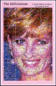 WD05/01/21-Nevis - Princess Diana Photomosaic Sheet of 8 Stamps 14N-001