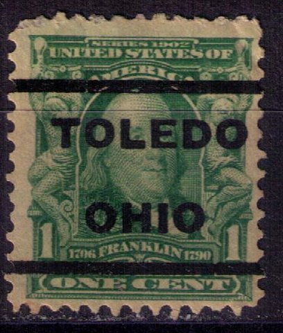 US Sc #300 Used Precancel Toledo Ohio F-VF