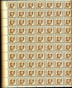 U.S. #MINT PL# SHEET OG NH 