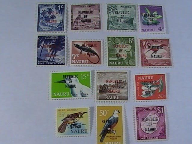 NAURU # 72-85-MINT/NEVER HINGED-COMPLETE SET----QEII----1968