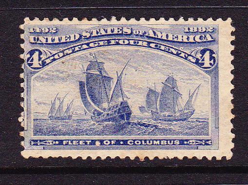 U.S 1893 4c COLUMBIAN MLH  #233