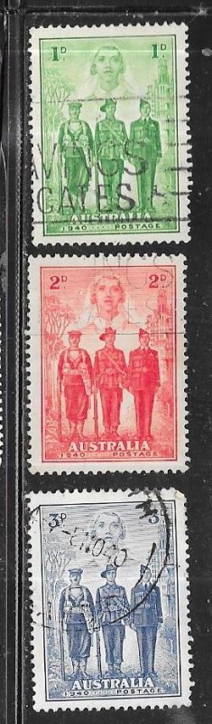 Australia  #184-186  (U)  CV $10.00